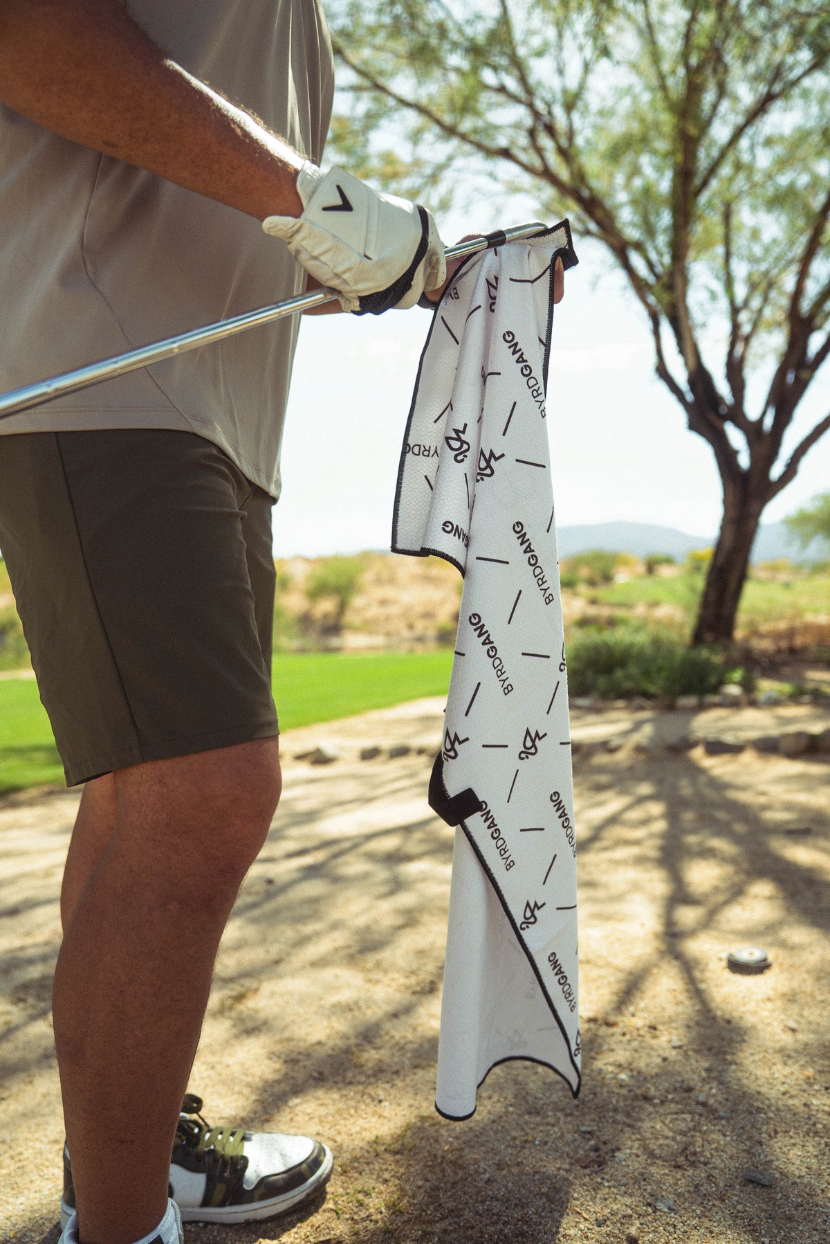 Towel + Club Scrubber - White