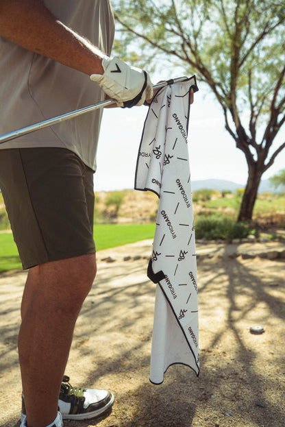 Towel + Club Scrubber - White